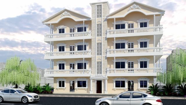 Residential Building with a Classic European-Inspired Style Residential Building with a Classic European-Inspired Style