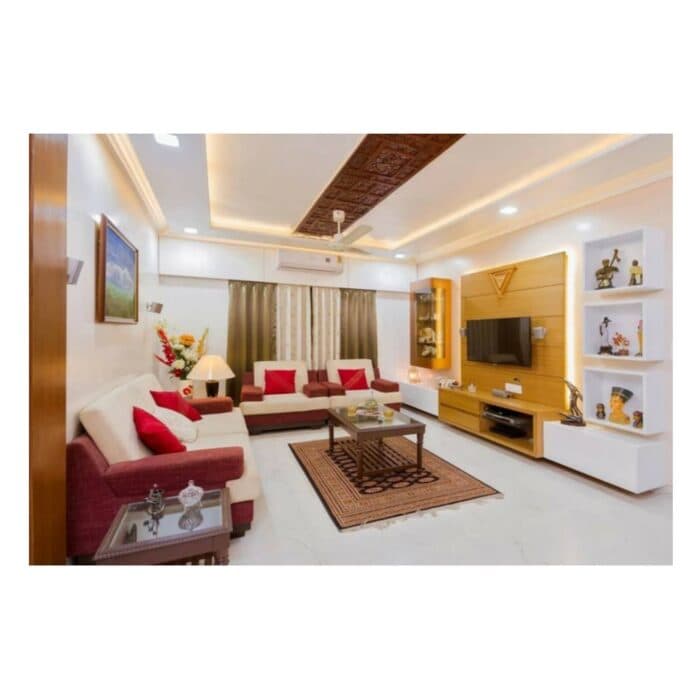 Modern and Spacious Living Room with a Contemporary Indian Design Modern and Spacious Living Room with a Contemporary Indian Design