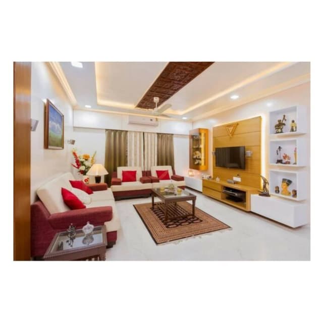 Modern and Spacious Living Room with a Contemporary Indian Design Modern and Spacious Living Room with a Contemporary Indian Design