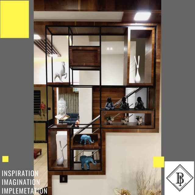 Modern Partition Shelf Features an Elegant Blend of Wood Modern Partition Shelf Features an Elegant Blend of Wood