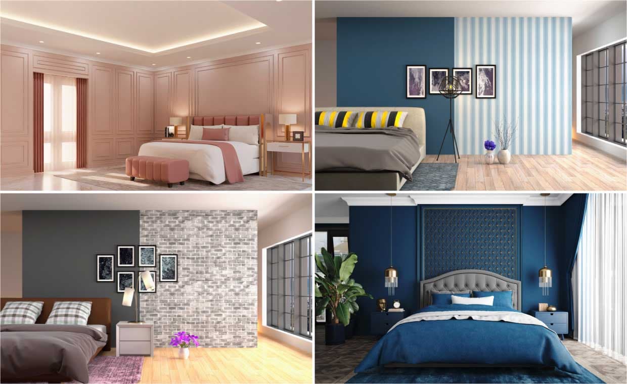Bedroom Wall Colour Combination – 01 – 0515040006 Bedroom Wall Colour Combination