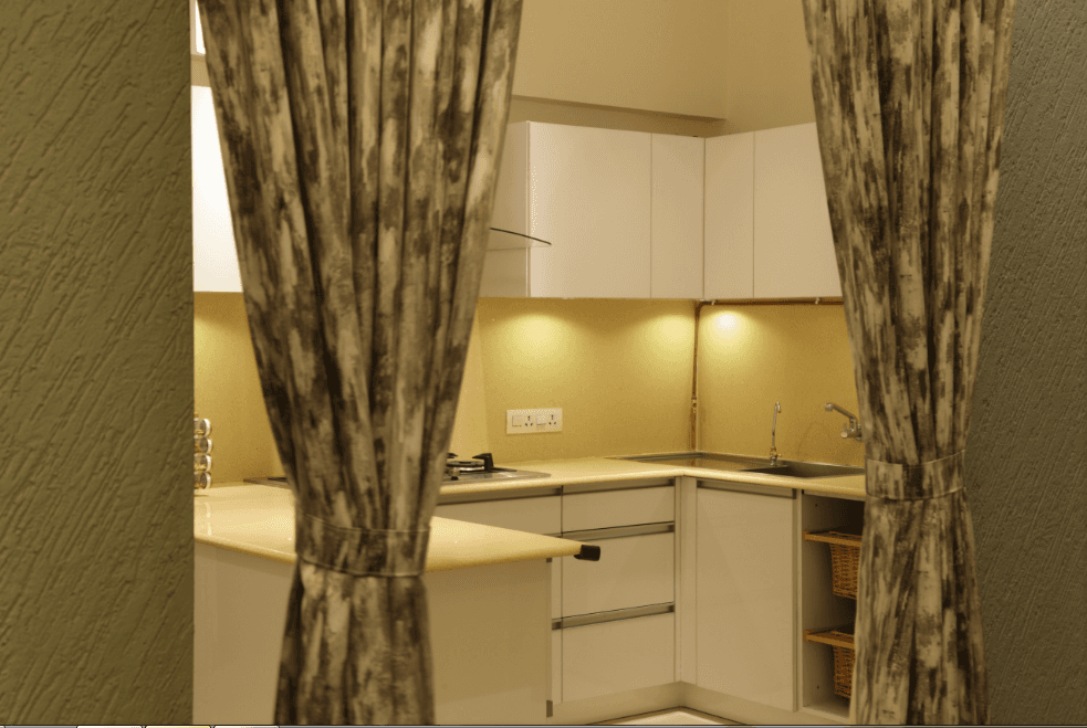 Handleless White Cabinetry with a Glossy Finish Handleless White Cabinetry with a Glossy Finish