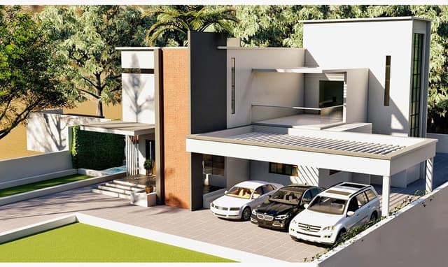 Stunning Modern Villa Exterior Stunning Modern Villa Exterior