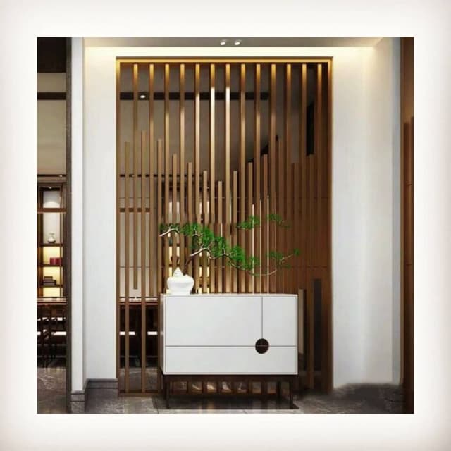 Rhythmic Backdrop of Vertical Wooden Slats Rhythmic Backdrop of Vertical Wooden Slats