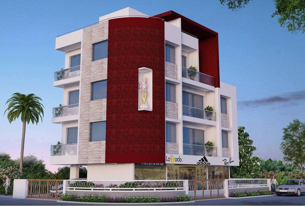 Modern Four-Storey Mixed-Use Building Design Modern Four-Storey Mixed-Use Building Design