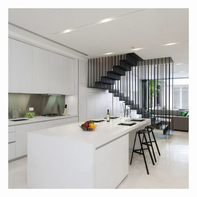 Modern Interior Space with a Striking Staircase Modern Interior Space with a Striking Staircase