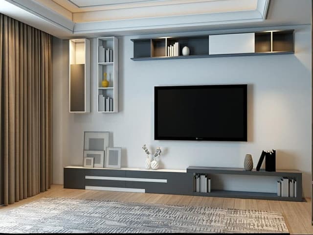 Living Room Showcasing a Minimalist Design Living Room Showcasing a Minimalist Design