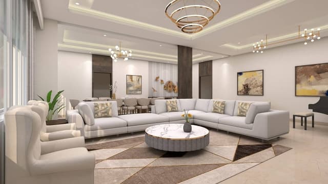 Elegance with Contemporary Luxury Living Room Elegance with Contemporary Luxury Living Room