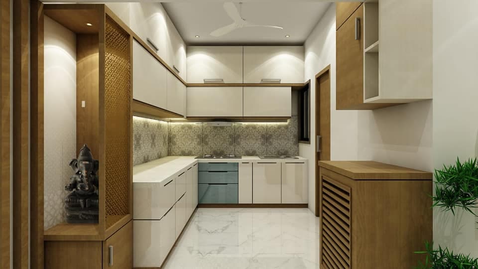 Modular Kitchen Designed With a U-Shaped Modular Kitchen Designed With a U-Shaped
